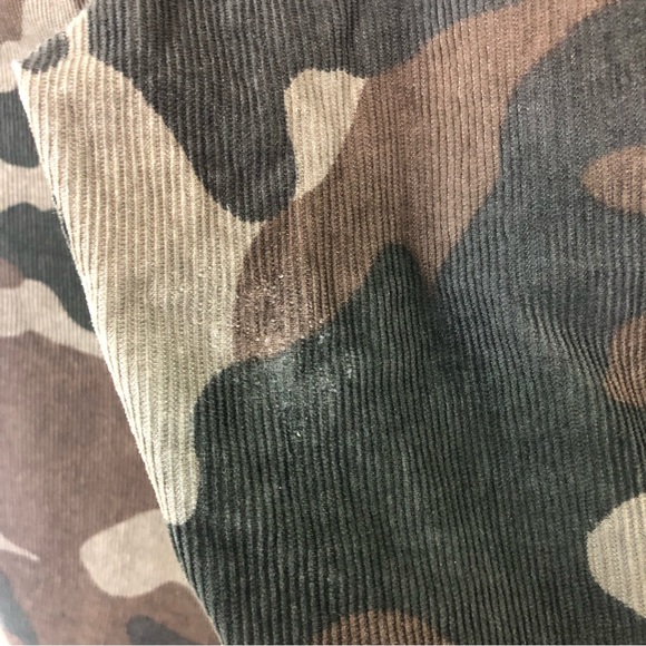 American Eagle Camouflage Camo Women's Corduroy Mom Jeans Brown Green Tan - Picture 6 of 10